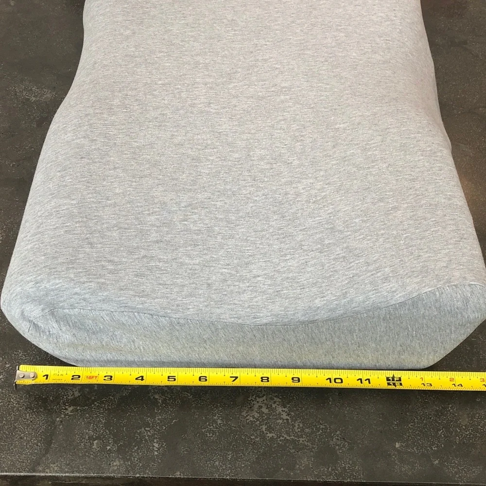 Ergonomic Contour Pillow in Light Gray - Supportive Neck Comfort, New in box